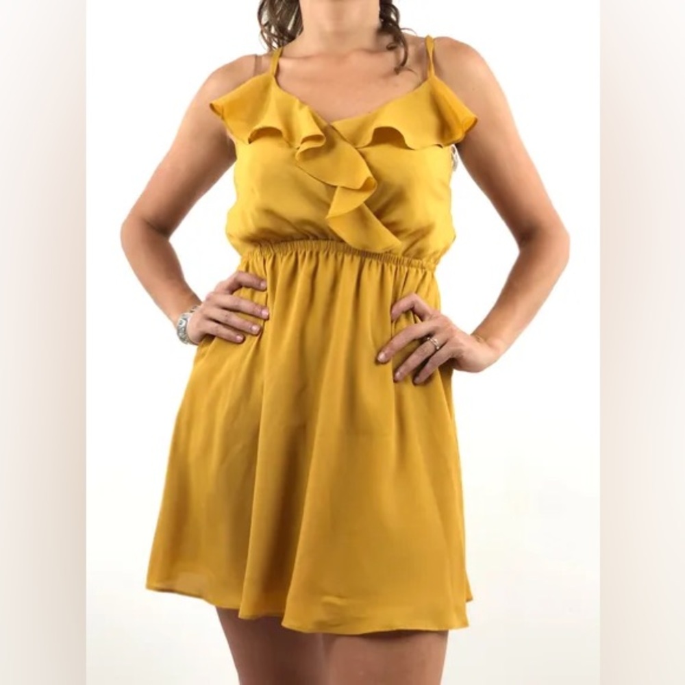 BCBGeneration Tie Back Mini Sundress
